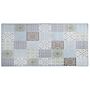 Area Rug Multicolour Fabric 80 X 150 Cm Patchwork Rectangular Coastal