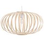 Pendant Lamp Light Wood Bamboo Oval Shade Hanging Ceiling Lamp