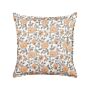 Scatter Cushion Multicolour Cotton Flower Pattern 45 X 45 Cm Decorative Tassels Removable Cover