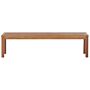 Garden 3-seater Dining Bench Solid Eucalyptus Natural Seat Rustic Country Garden