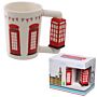 Novelty Ceramic Shaped Handle Telephone Box Mug