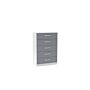 Lynx 5 Drawer Chest White & Grey