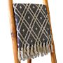 Boho Comfort Throws - 140x200cm - Black & Biege Regency