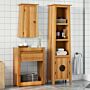 Vidaxl 2 Piece Bathroom Furniture Set Solid Wood Pine