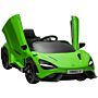 Aiyaplay Mclaren 765lt Licensed 12v Kids Electric Ride On Car With Butterfly Doors Remote Control Training Wheels Green | Aosom Uk