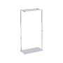 Towel Stand Silver Steel Glossy 3 Rails Standing Towel Rack Modern Bathroom Accessories