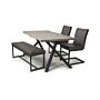 Narvik 1.6m Medium & 2 Archer Chairs & Bench Set