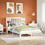 Vidaxl Bookcase Bed Without Mattress White 150x200cm Solid Wood Pine