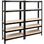 Boltless Garage Shelving Rack - Pack Of 2