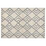 Area Rug Beige And Rug Cotton 140 X 200 Cm Rectangular Hand Tufted Decor