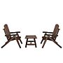 Vidaxl 3 Piece Garden Lounge Set Solid Wood Spruce