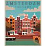 Vintage Metal Sign - Retro Advertising - Amsterdam Travel