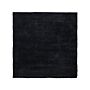 Shaggy Area Rug Black 200 X 200 Cm Modern High-pile Machine-tufted Square Carpet