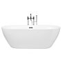 Freestanding Bath Glossy White Sanitary Acrylic Single 170 X 80 Cm Oval