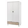 Stockholm 2 Door 2 Drawer Wardrobe White And)oak