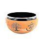 Earth Powder Singing Bowl - Clay Om Buddha - 16cm