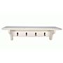 Keys Hanging Rack With Shelf White 50 X 12 X 13cm