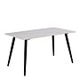 Wicklow Ceramic Dining Table In White