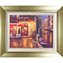 Venetian Cafés I By Haixia Liu - Framed Art