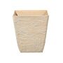 Plant Pot Beige Stone Polyresin 39 X 39 X 43 Cm Square