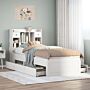 Vidaxl Bookcase Bed Without Mattress White 100x200 Cm Solid Wood Pine