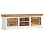 Vidaxl Tv Cabinet 118x30x40 Cm Solid Mango Wood