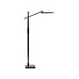 Floor Led Lamp Dark Grey Synthetic Material 144 Cm Height Dimming Cct Modern Lighting