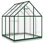 Vidaxl Greenhouse With Base Frame Green 169x169x202 Cm Aluminium