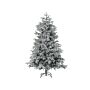 Artificial Christmas Tree White Pvc Metal Base 210 Cm Snowed