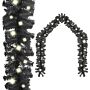 Vidaxl Christmas Garland With Led Lights 5 M Black