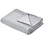 Weighted Blanket Cover Grey Polyester Fabric 120 X 180 Cm Dotted Pattern