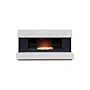 Adam Verona Fireplace Suite In Pure White & Charcoal Grey, 48 Inch