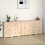 Vidaxl Sideboard 230x35x80 Cm Solid Wood Pine