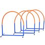 Pawhut 4pcs Portable Dog Agility Equipment Blue