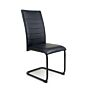 Carlisle Leather Effect Black Dining Chair