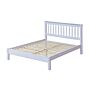 Corona White 4’6” Slatted Low End Bed Frame