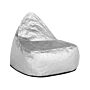 Teardrop Drop Bean Bag Chair Beanbag Silver Gaming Chair