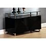 Rowley Black High Gloss Sideboard 2 Doors