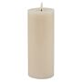 Luxe Collection Melt Effect 3.5x9 Taupe Led Wax Candle