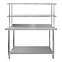 5ft Catering Bench With Double Over-shelf