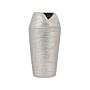 Decorative Table Vase Silver Stoneware 33 Cm