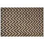 Area Rug Beige Black Jute 200 X 300 Cm Braided Handmade Natural Boho Style Textile