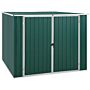 Vidaxl Garden Shed Green 195x198x159 Cm Galvanised Steel