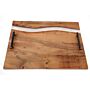 Acacia Wood Tray With Handles