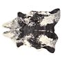 Faux Cowhide Rug Black Faux Fur