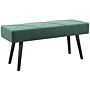 Homcom End Of Bed Bench With X-shape Design And Steel Legs, Upholstered Hallway Bench, Green