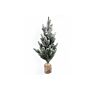 Tall Frosted Christmas Tree In Log 56cm