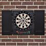 Homcom Electronic Dartboard In Case Led Scoreboard W/ 12 Darts 30 Heads Side Storage Cabinet Classic Game Family Fun Game Black White