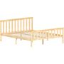 Milan King Size Wooden Bed, High Foot, Pine