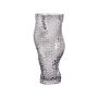 Flower Vase Grey Glass 31 Cm Decorative Tabletop Home Decoration